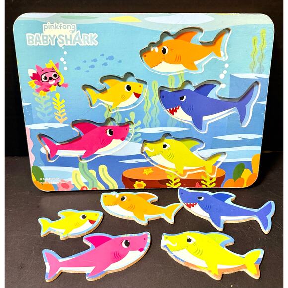 Pinkfong Baby Shark wooden puzzle - Picture 2 of 2